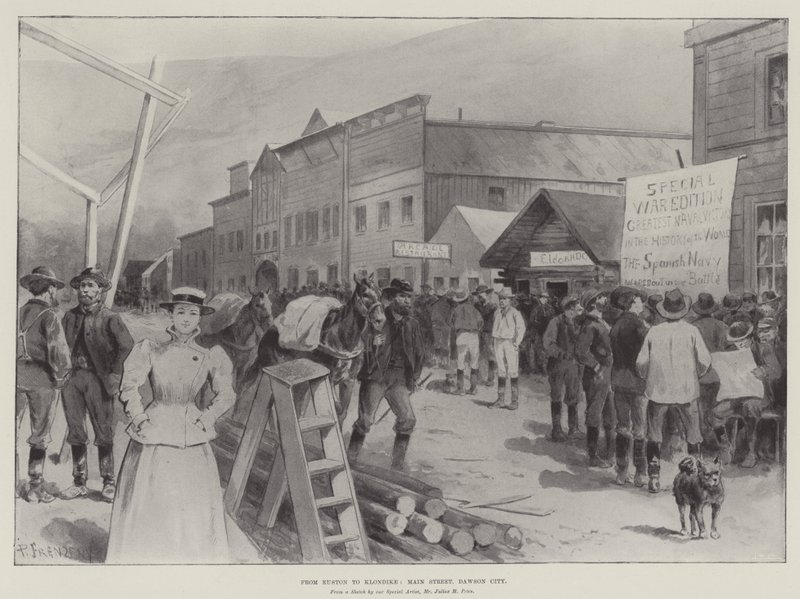 From Euston to Klondike, Main Street, Dawson City by Paul Frenzeny