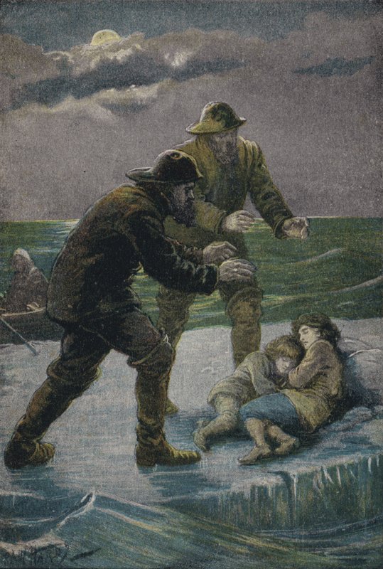 Rescue of Two Children from a Floating Ice Floe, 1831 by Paul Hardy