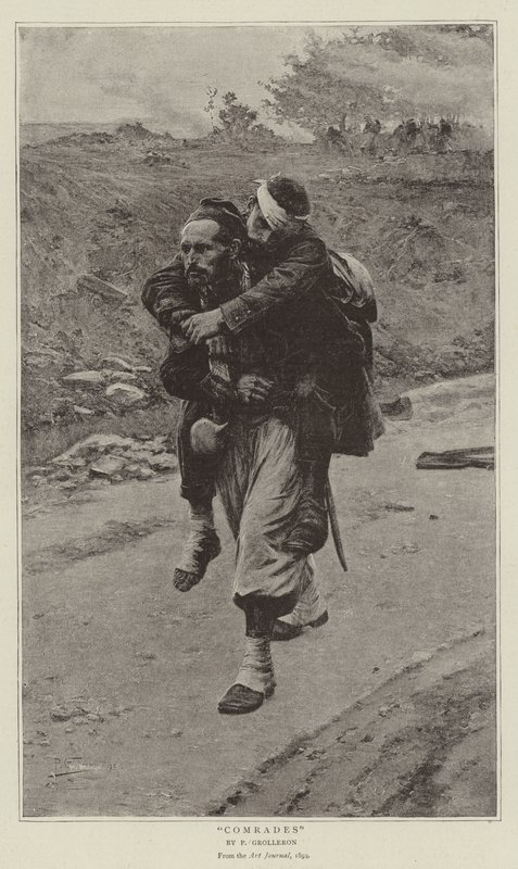 Comrades by Paul Louis Narcisse Grolleron