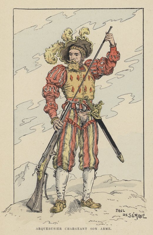 Arquebusier Loading His Weapon, Early 16th Century by Paul de Semant