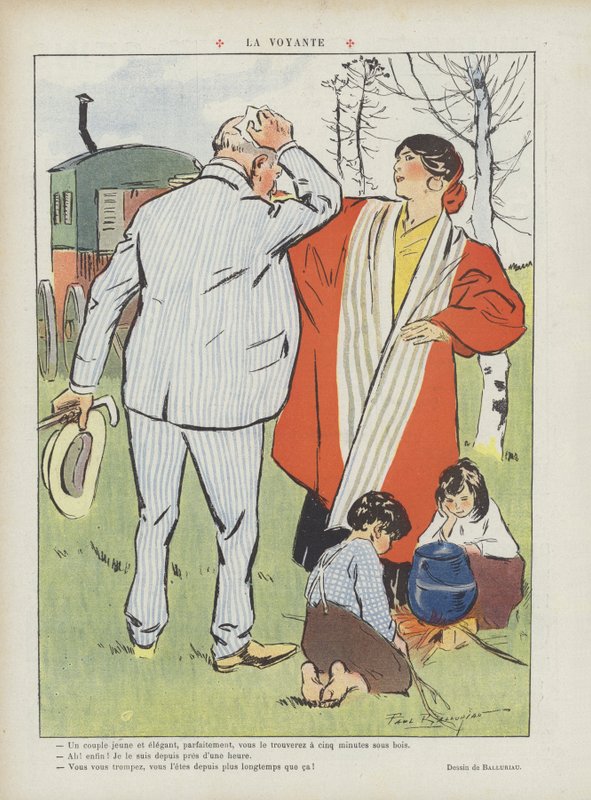 The Seer (Illustration for Le Rire) by Paul Balluriau