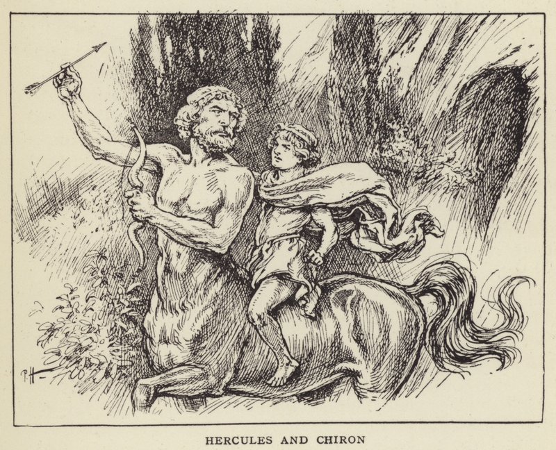 Hercules and Chiron by Paul Hardy