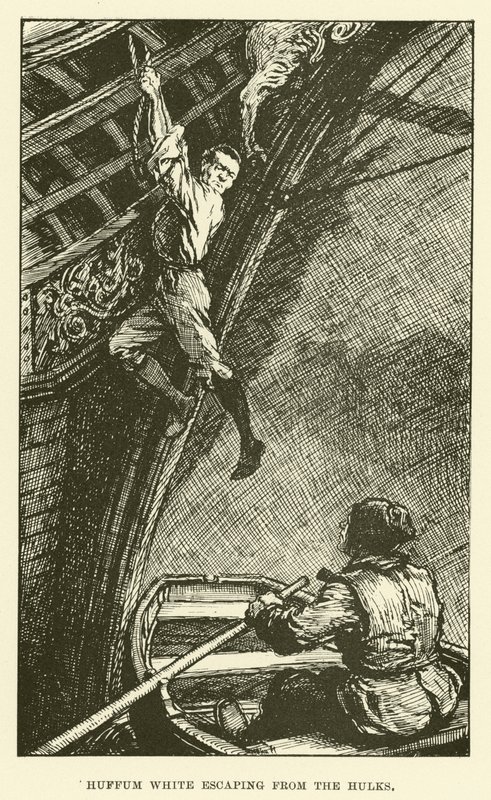 Huffum White Escaping from the Hulks by Paul Hardy