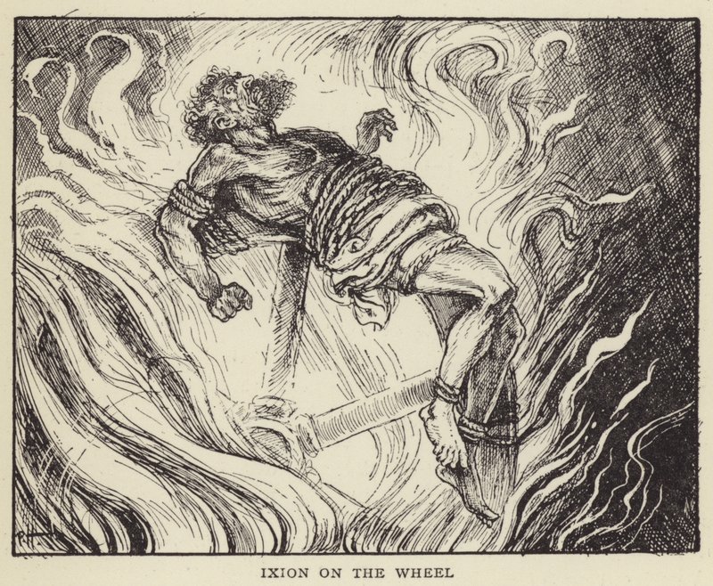 Ixion on the Wheel by Paul Hardy