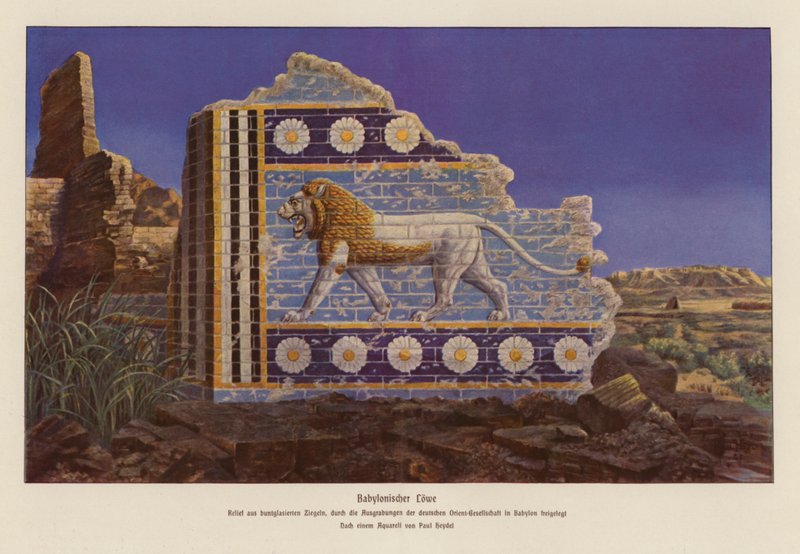 Babylonian lion by Paul Heydel