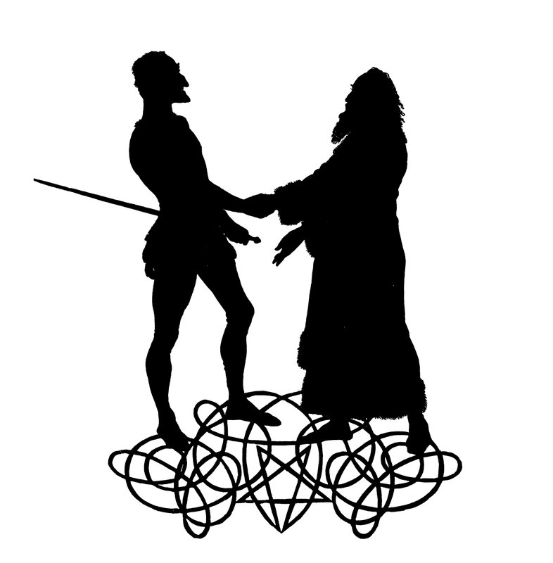 Faust and Mephistopheles by Paul Konewka