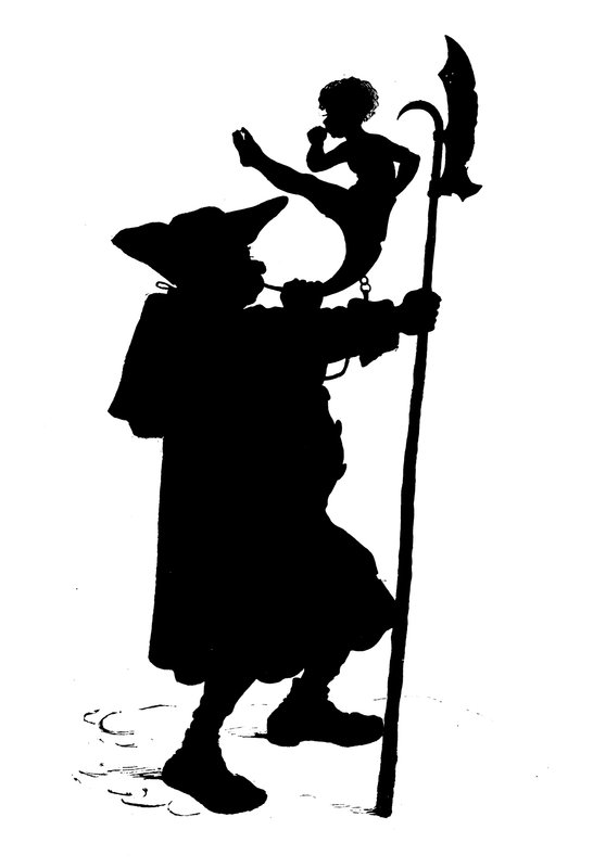 Silhouette for Puks Natlige Bedrifter by Paul Konewka