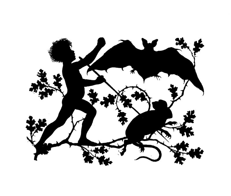 Silhouette for Puks Natlige Bedrifter by Paul Konewka