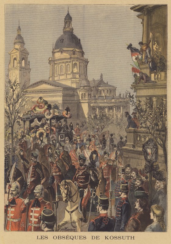 Funeral of Lajos Kossuth by Paul Merwart