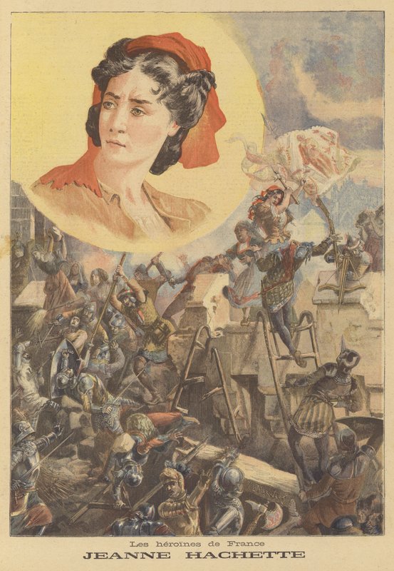 Jeanne Hachette at the Siege of Beauvais by Paul Merwart