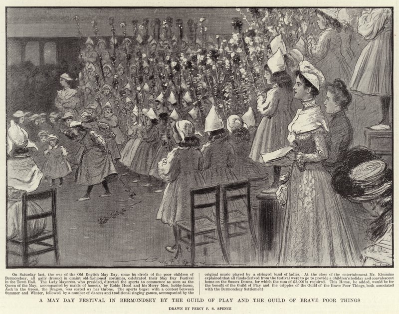 A May Day Festival in Bermondsey by the Guild of Play and the Guild of Brave Poor Things by Percy F.S. Spence