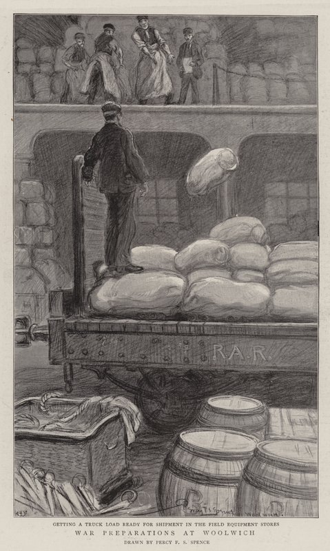War Preparations at Woolwich by Percy F.S. Spence
