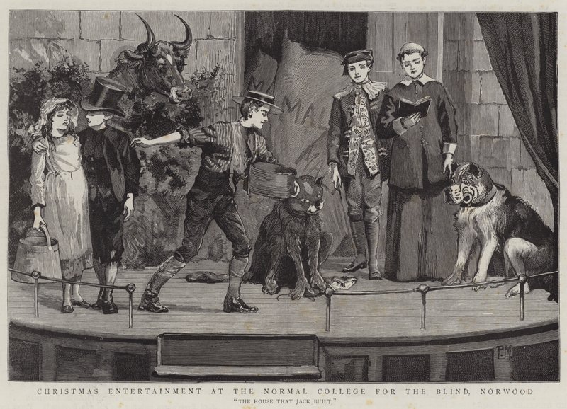 Christmas Entertainment at the Normal College for the Blind, Norwood by Percy Macquoid
