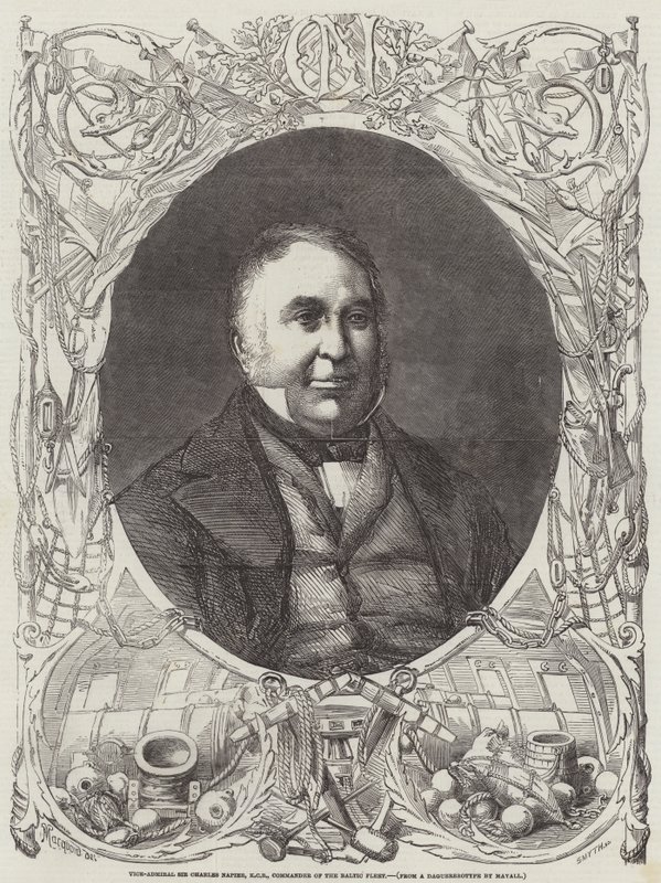 Vice-Admiral Sir Charles Napier, Commander of the Baltic Fleet by Percy Macquoid