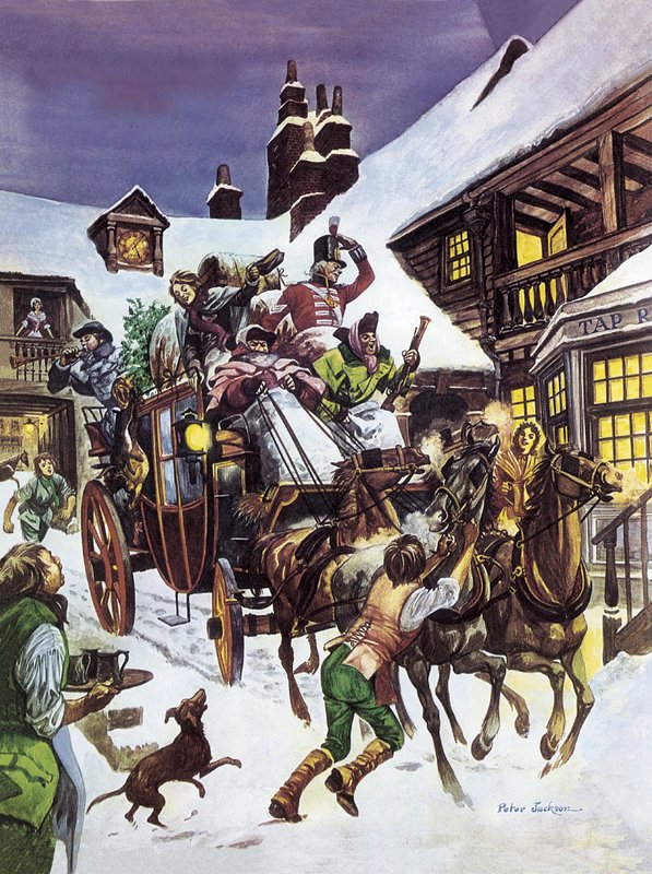 Christmas Day in the 18th century by Peter Jackson