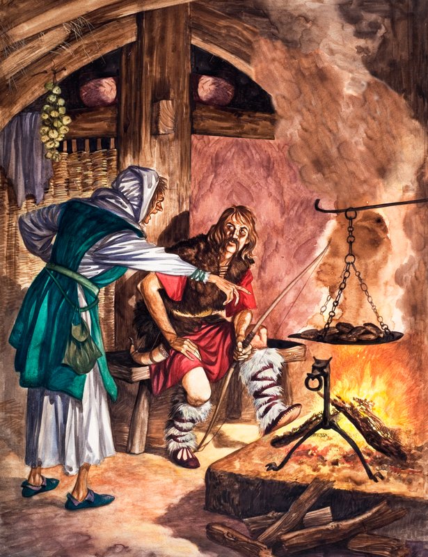 King Alfred the Great and the Cakes by Peter Jackson