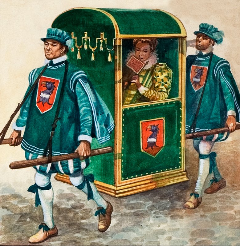 Lady in a Sedan Chair by Peter Jackson