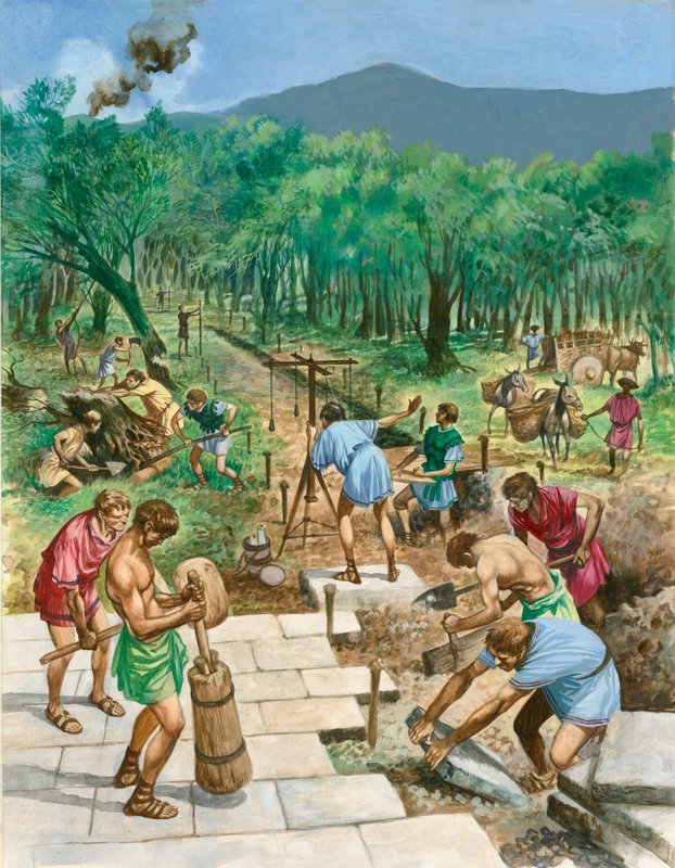 Roman Road Construction by Peter Jackson