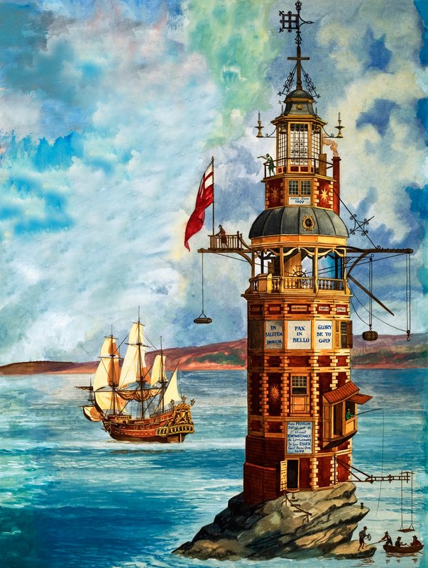 The First Eddystone Lighthouse by Peter Jackson
