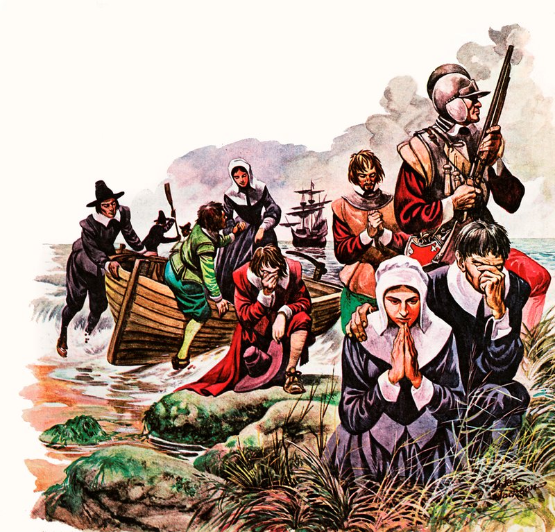 The Pilgrim Fathers land in America by Peter Jackson