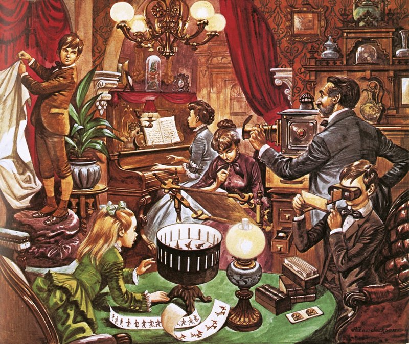 Victorian family at home by Peter Jackson