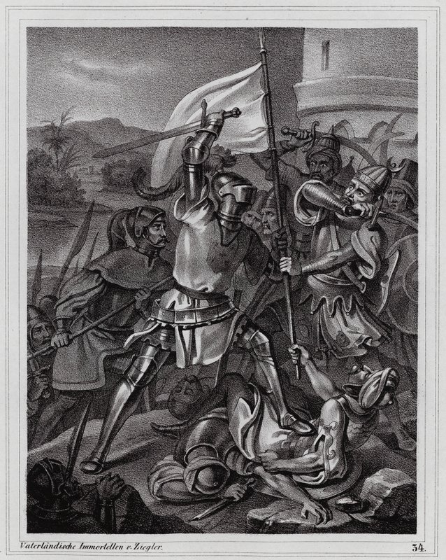 Siege of Damietta by Peter Johann Nepomuk Geiger