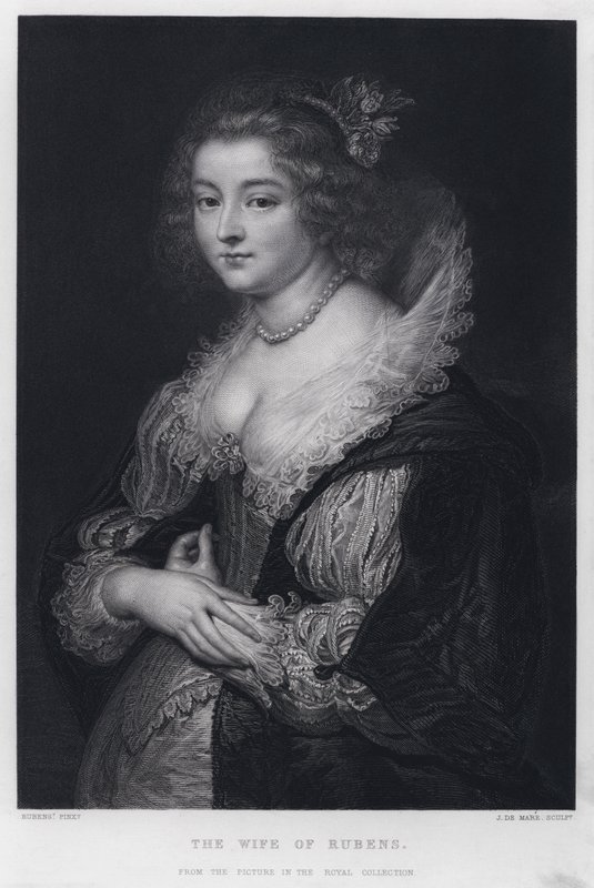 The Wife of Rubens by Peter Paul (after) Rubens