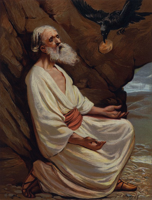 Elijah fed by Ravens by Philip Richard Morris