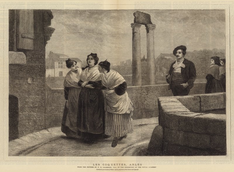 The Coquettes, Arles by Philip Hermogenes Calderon