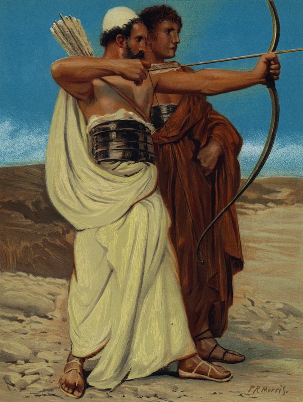 Jonathan and David by Philip Richard (after) Morris