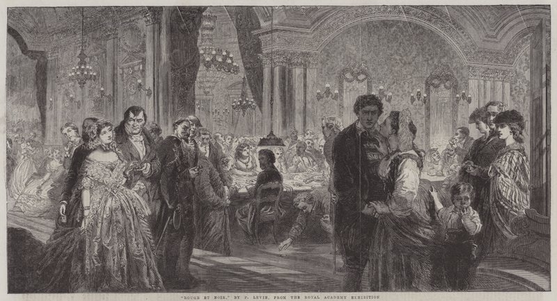 Rouge et Noir (engraving) by Phoebus Levin