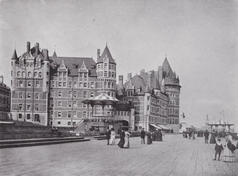 Chateau Frontenac and Dufferin Terrace by Photographer Canadian