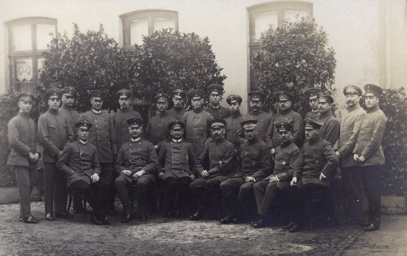 Group of German army officers by Photographer German