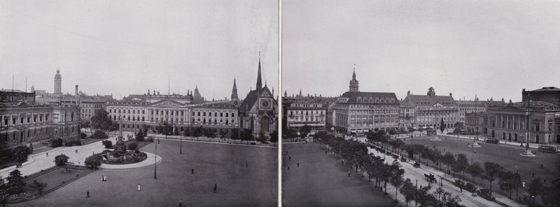 Leipzig: Panorama from Augustusplatz by Photographer German