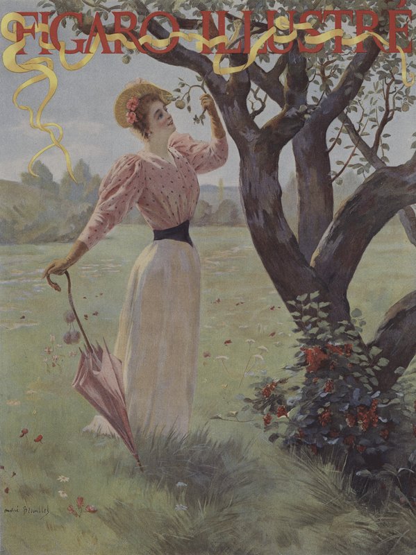 In the Orchard by Pierre Andre Brouillet