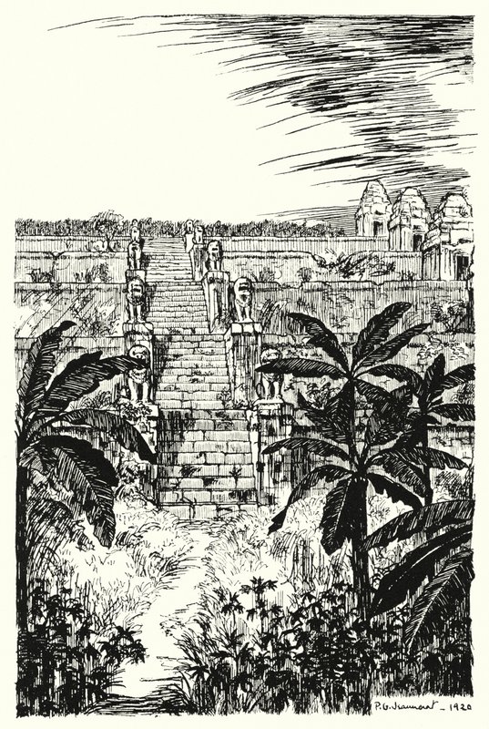 Main staircase, Phnom Bakeng by Pierre Jeannerat de Beerski