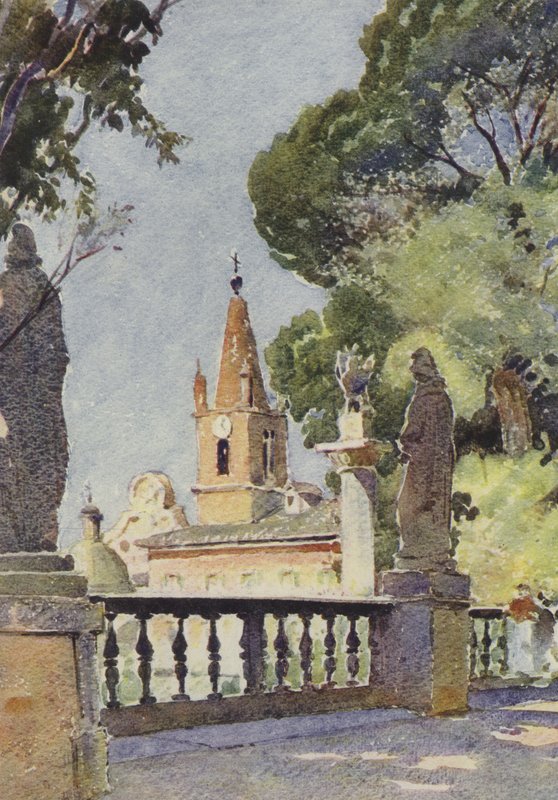 On the Pincio, Rome by Pierre Vignal