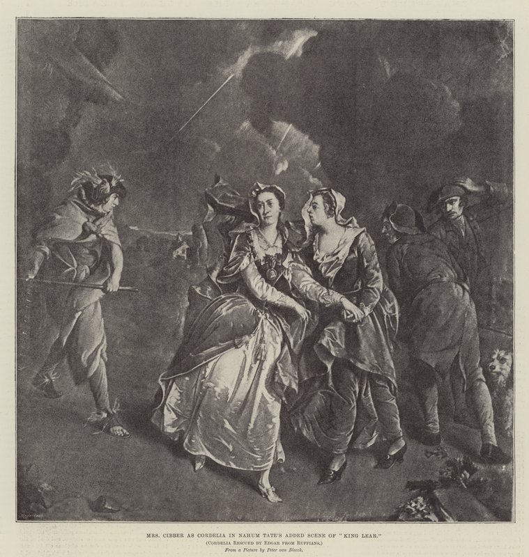 Mrs Cibber as Cordelia in Nahum Tate