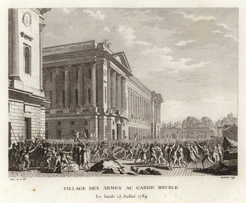 Looting of weapons in storage by Prieur
