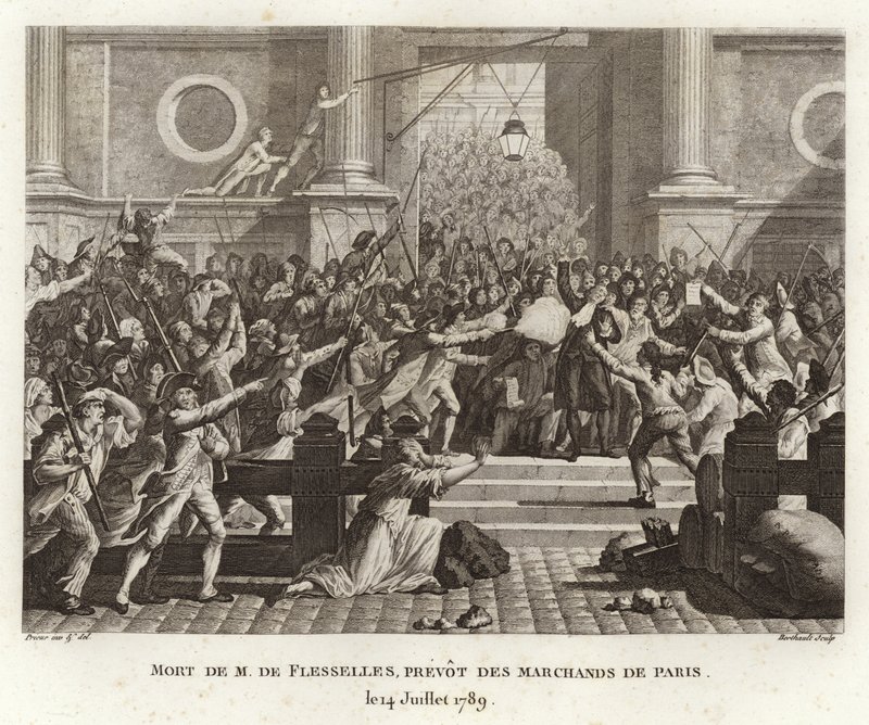 The Death of Jacques de Flesselles by Prieur