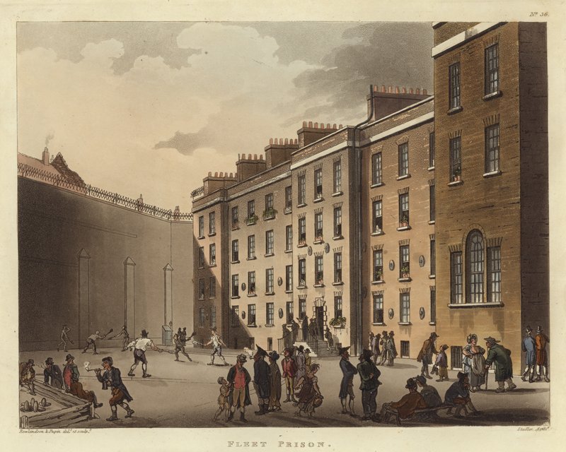 Fleet prison by Pugin and Rowlandson