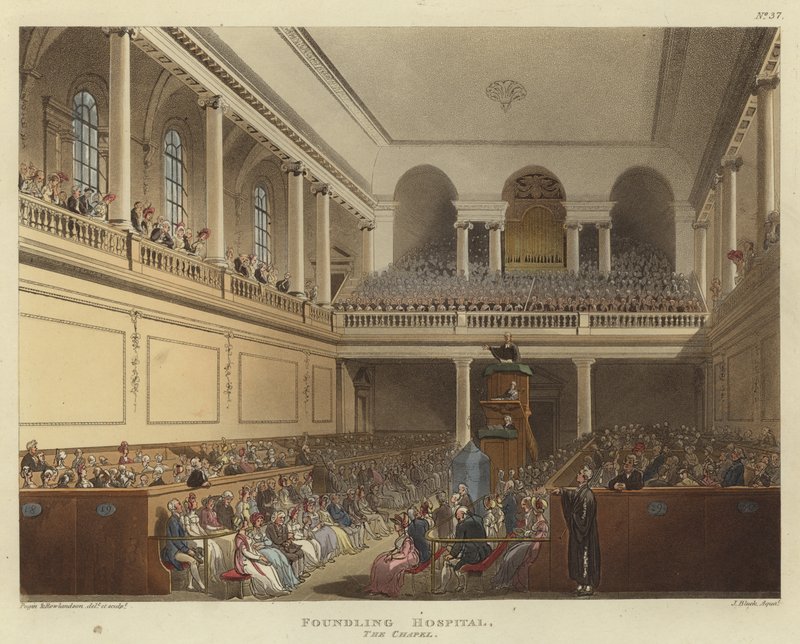 Foundling Hospital by Pugin and Rowlandson