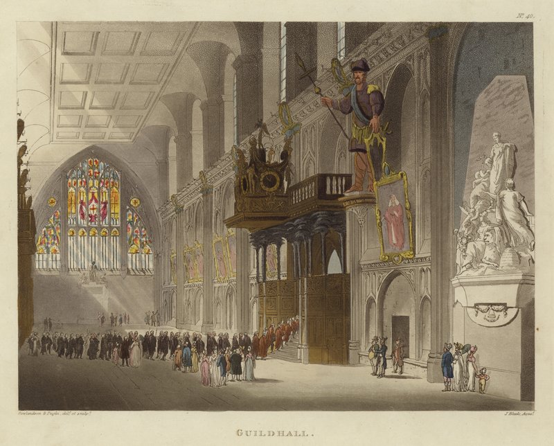 Guildhall by Pugin and Rowlandson