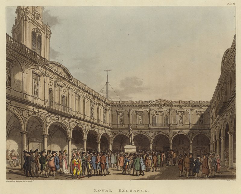 Royal Exchange by Pugin and Rowlandson