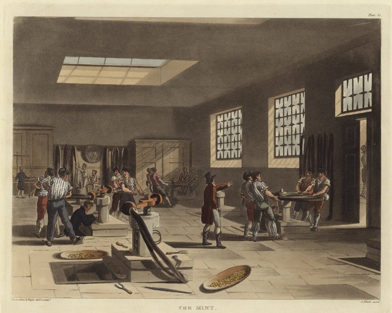 The Mint by Pugin and Rowlandson