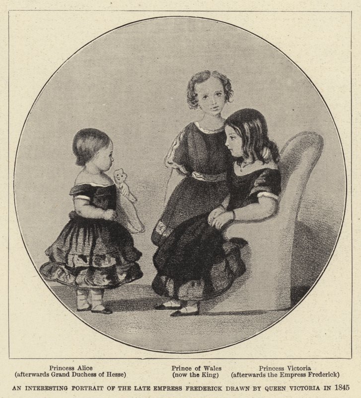 An Interesting Portrait of the Late Empress Frederick by Queen Victoria