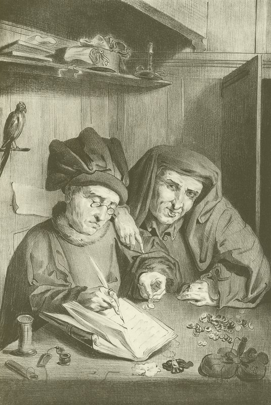 The Tax Collectors by Quentin Massys or Metsys