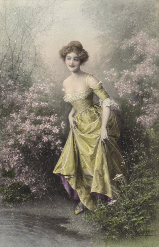 Girl in Yellow by Raimund Ritter Von Brennerstein Wichera