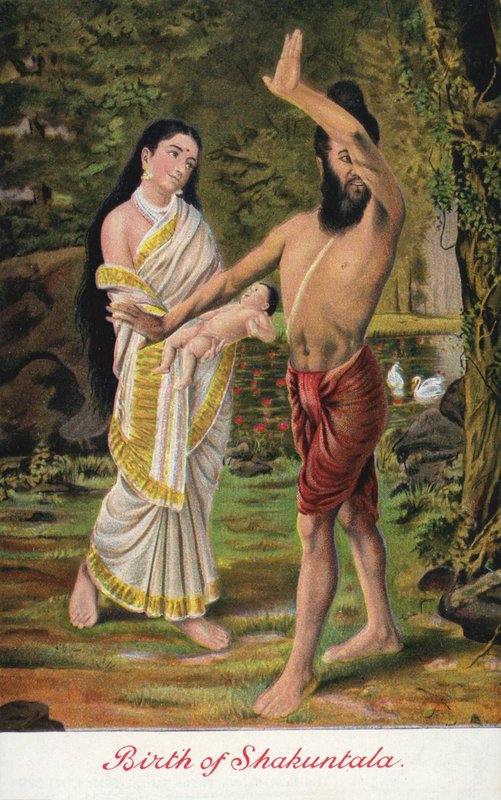 Birth of Shakuntala by Raja Ravi Varma