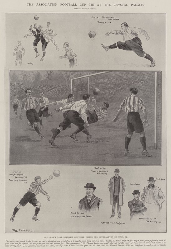 The Association Football Cup Tie at the Crystal Palace by Ralph Cleaver